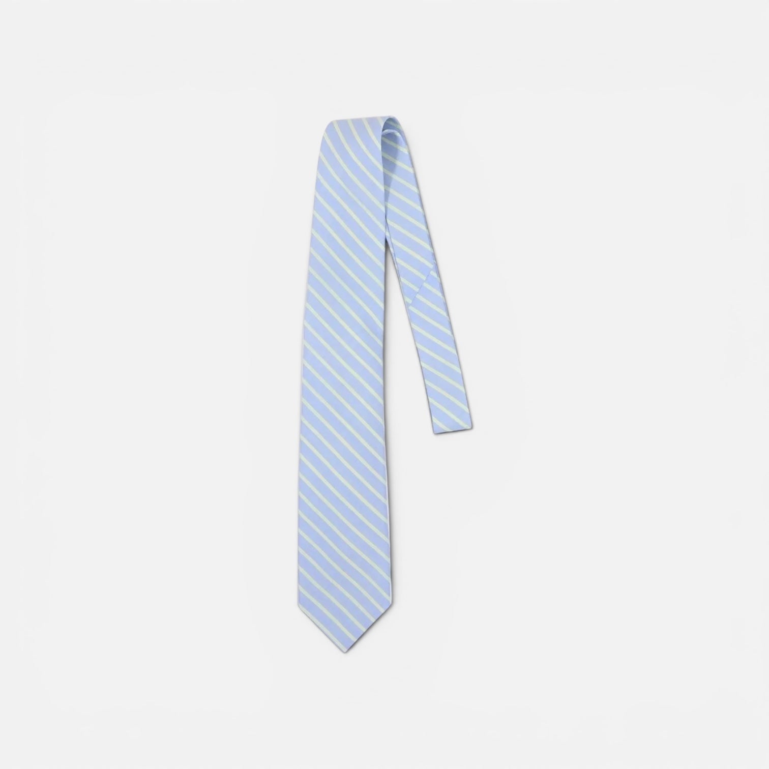 AURALEE「SUPER FINE WOOL STRIPE TIE / SAX BLUE STRIPE」 – SISTER