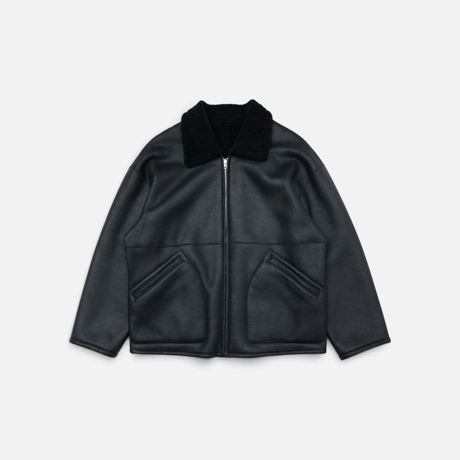 AURALEE 「MERINO MOUTON ZIP BLOUSON / BLACK」 – SISTER