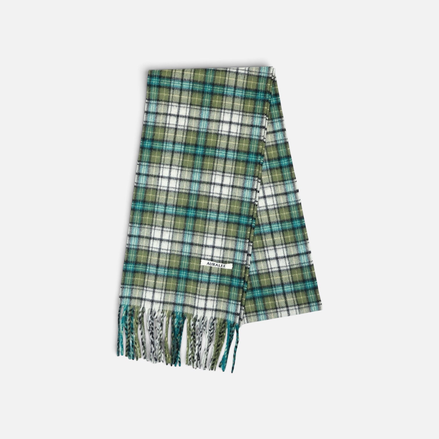 プ*ー様 AURALEE CASHMERE CHECK STOLE AURALEE「CASHMERE CHECK LONG STOLE / MOSS GREEN CHECK」 – SISTER