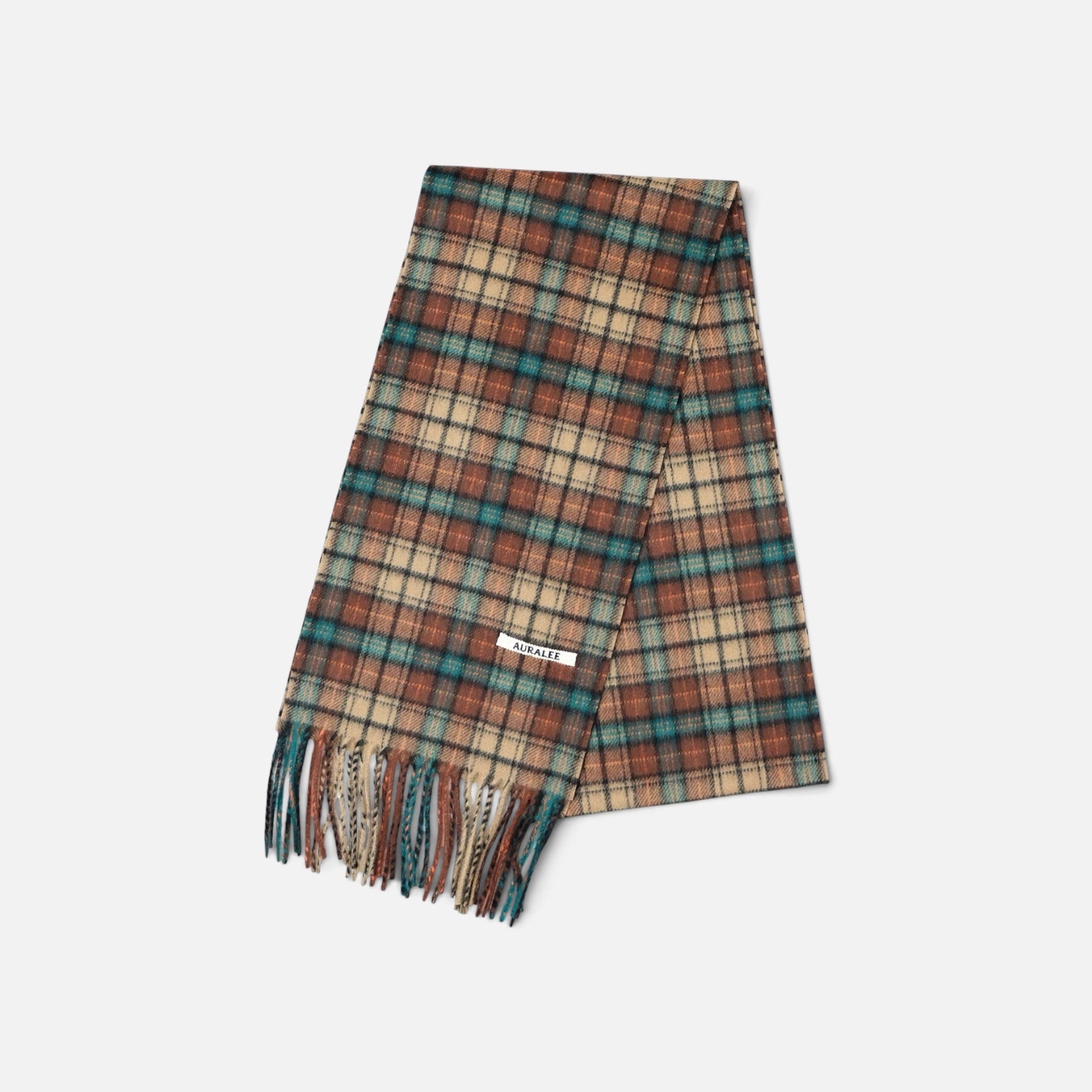 AURALEE「CASHMERE CHECK LONG STOLE / RED BROWN CHECK」 – SISTER