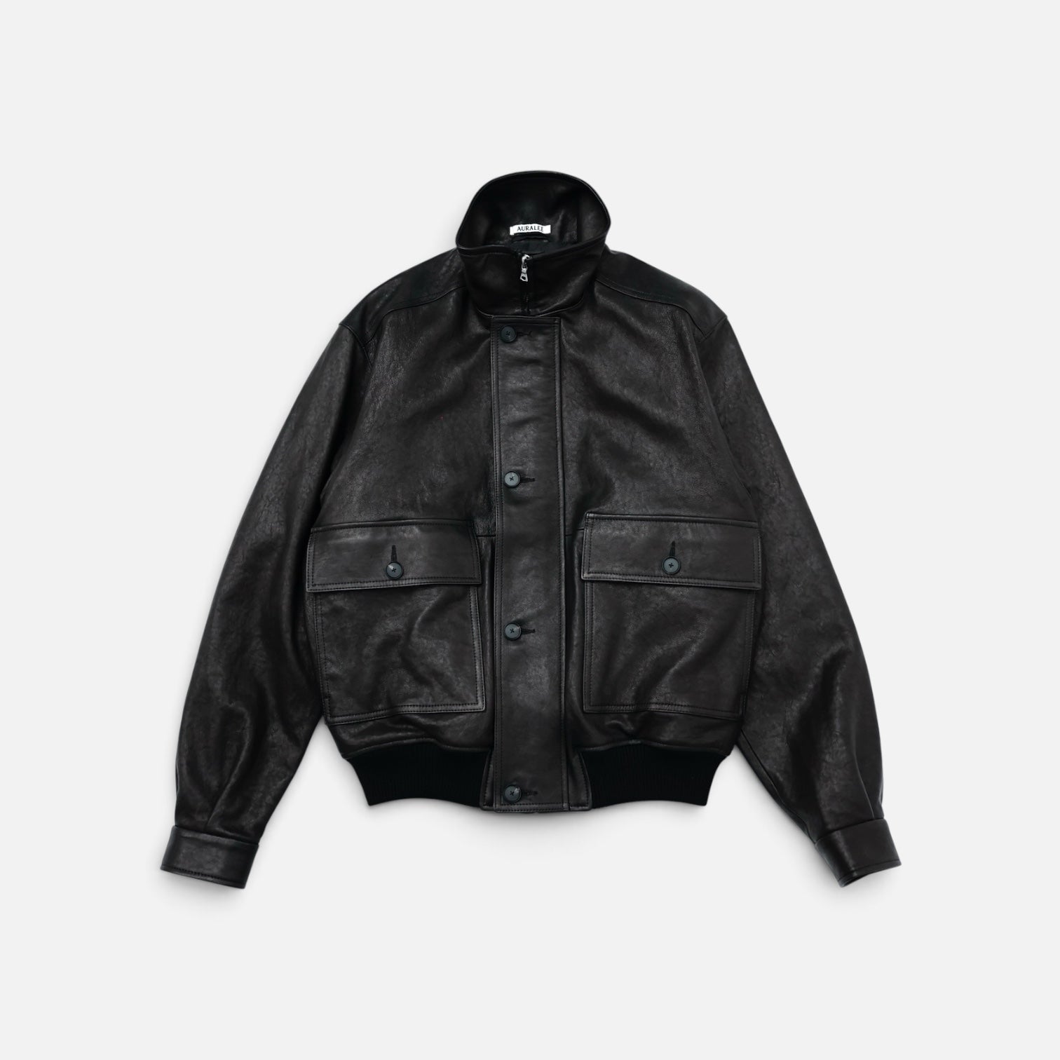 AURALEE「TEXTURED LAMB LEATHER BLOUSON」 – SISTER