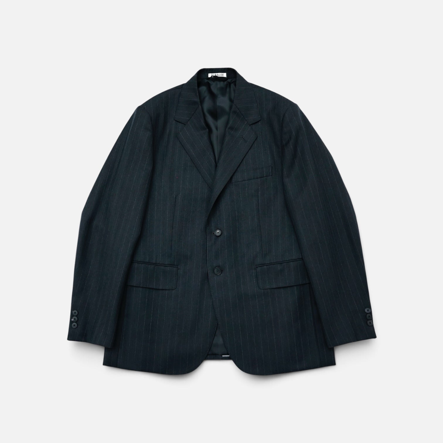 【新品】AURALEE 25AW BLUEFACED WOOL セットアップ 4 AURALEE 「BLUEFACED WOOL JACKET / CHARCOAL NAVY STRIPE」 – SISTER