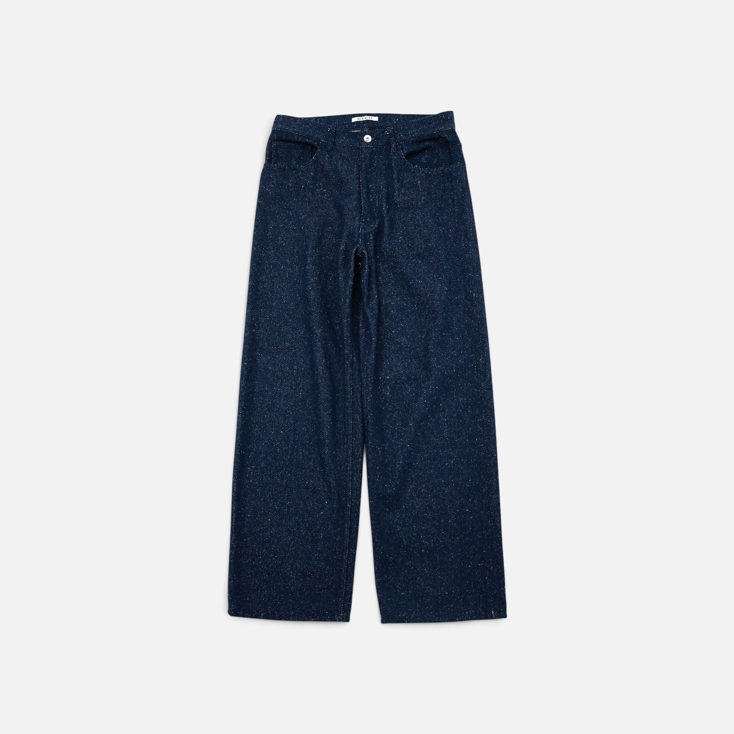 AURALEE 「SILK NEP DENIM 5P WIDE PANTS / DARK NAVY」 – SISTER
