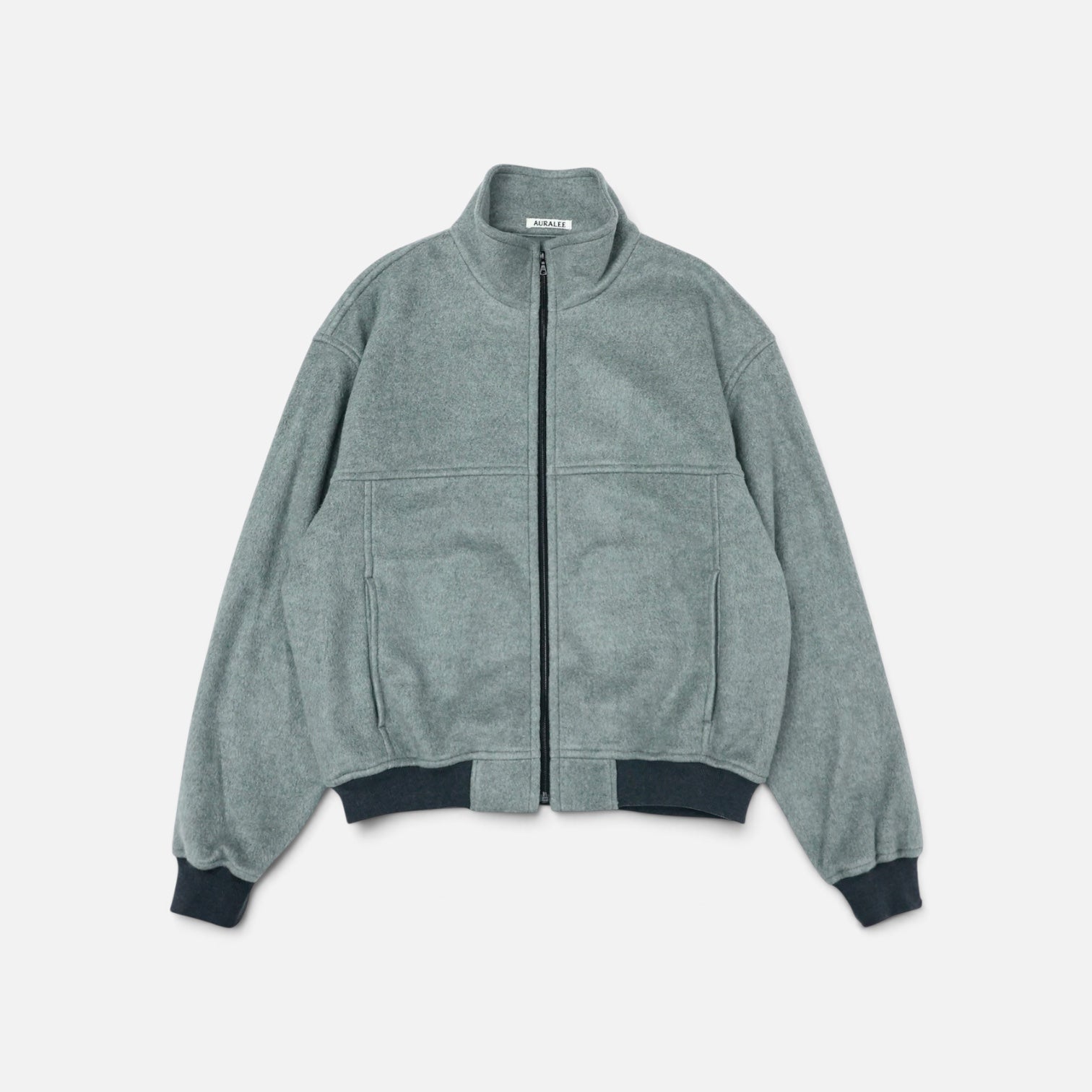 AURALEE 「PURE SILK COMFORT FLEECE ZIP BLOUSON / TOP GRAY」 – SISTER
