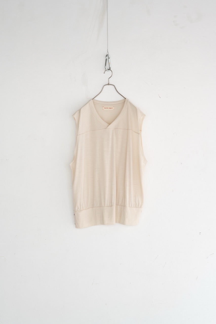 【barbell object】bo ns top ecru サイズfree barbell object 「bo-06cn03 sw ns top / ecru」 – SISTER