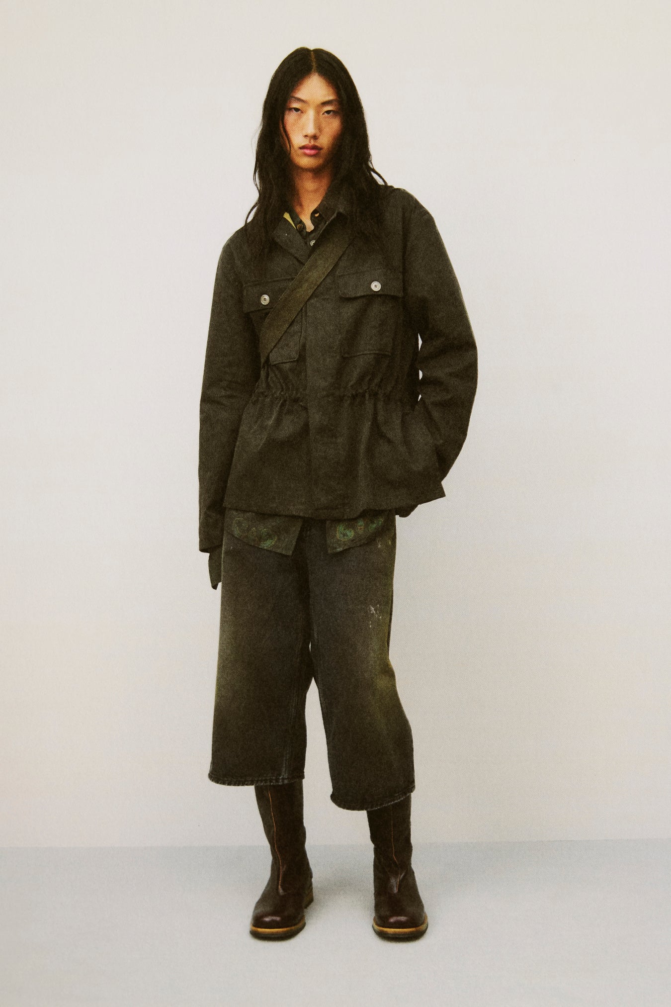 OUR LEGACY「UNITY JACKET ANTIQUE MUDD COATED SATEEN」 – SISTER