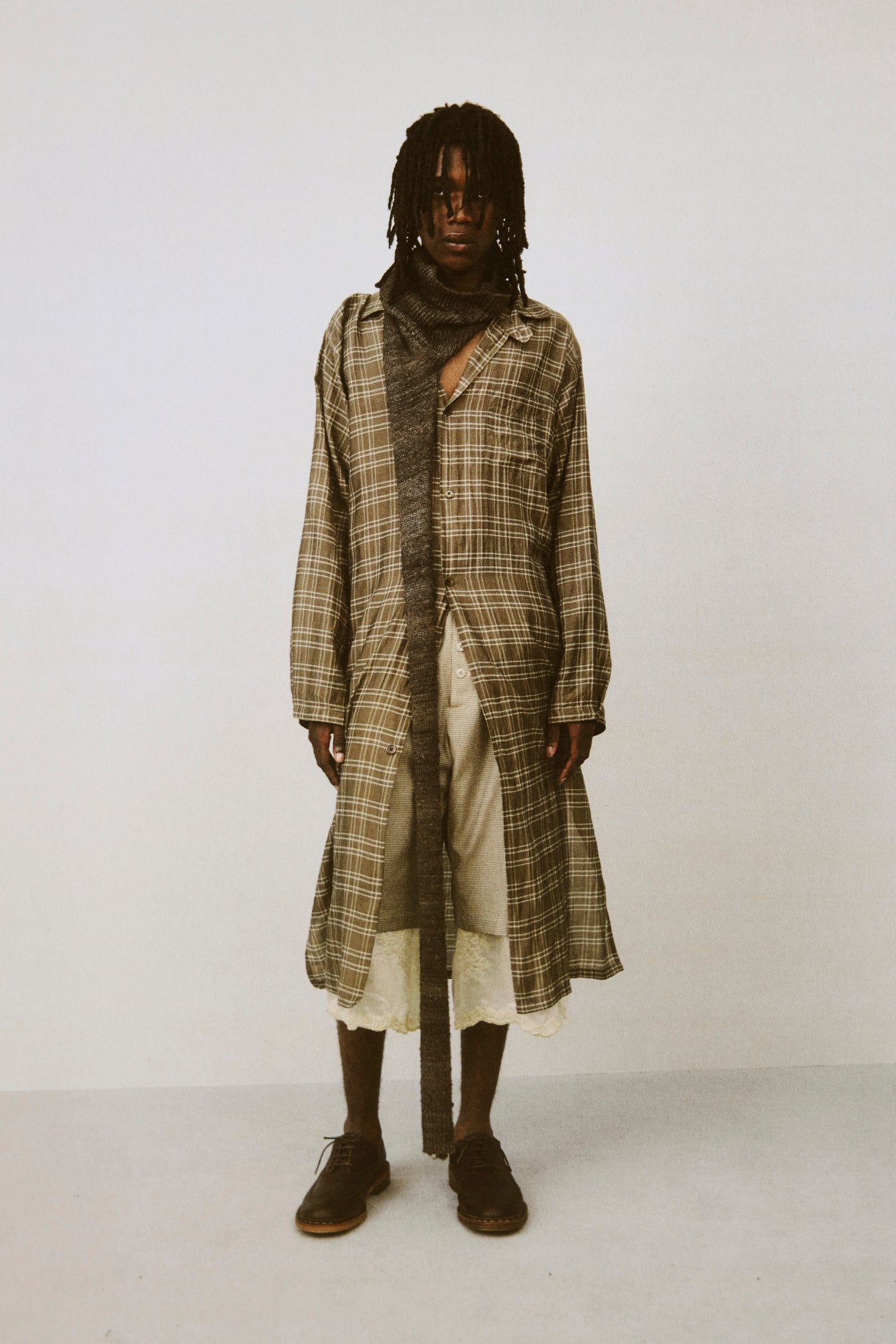 タグ付 ハグオーワー コットンリネンツイルジレ 現行品 OUR LEGACY 「STRAND SHIRT WALNUT GRID CLOUD COTTON SILK」 – SISTER