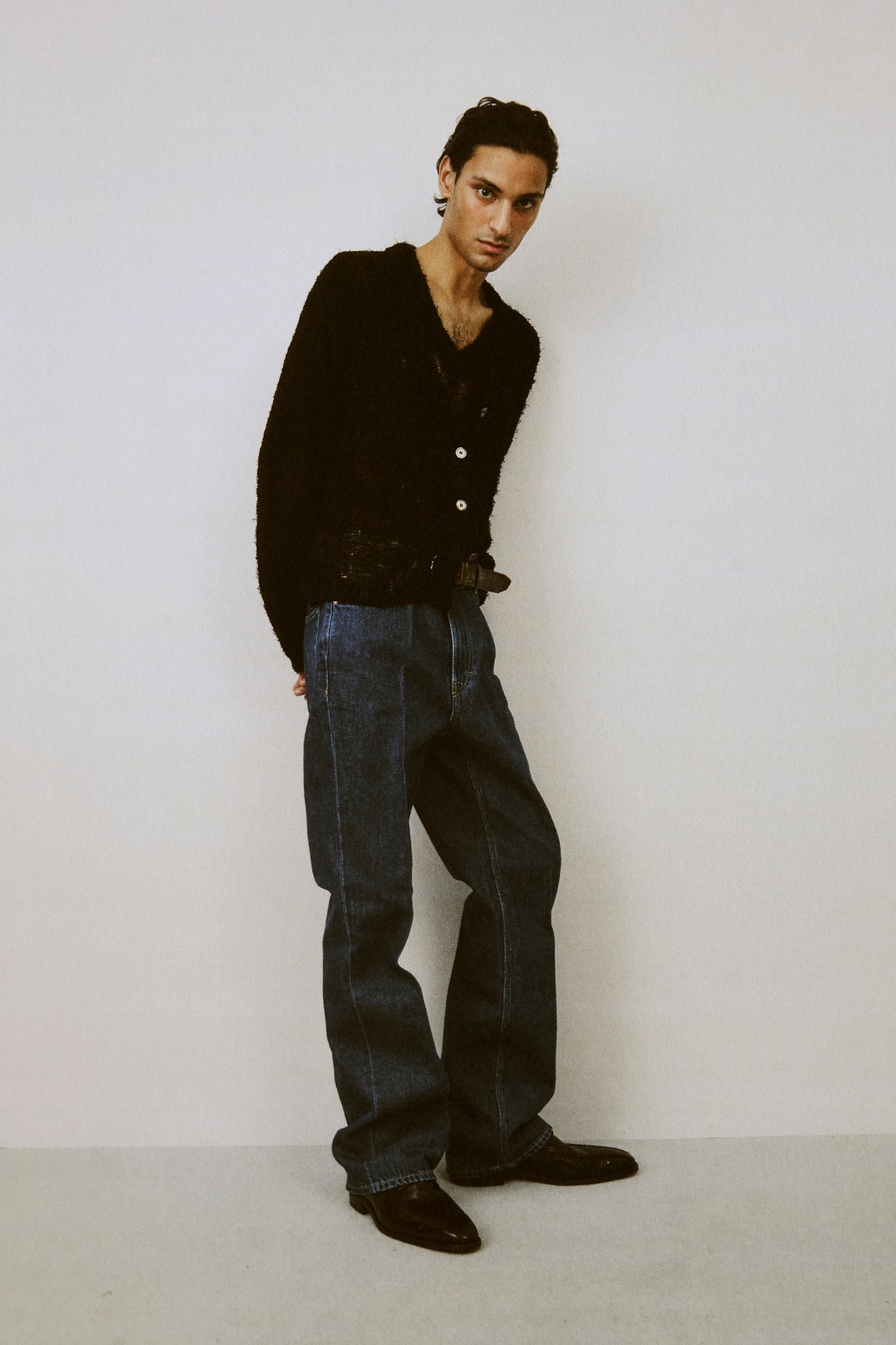 OUR LEGACY 「ACADEMY CARDIGAN BLACK RAGGED OPEN LINEN」 – SISTER
