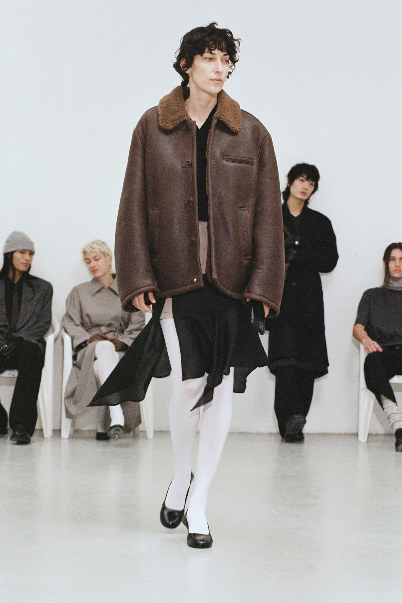 OUR LEGACY 「ALASKA JACKET RUSTIC GRAIN BROWN SHEARLING
