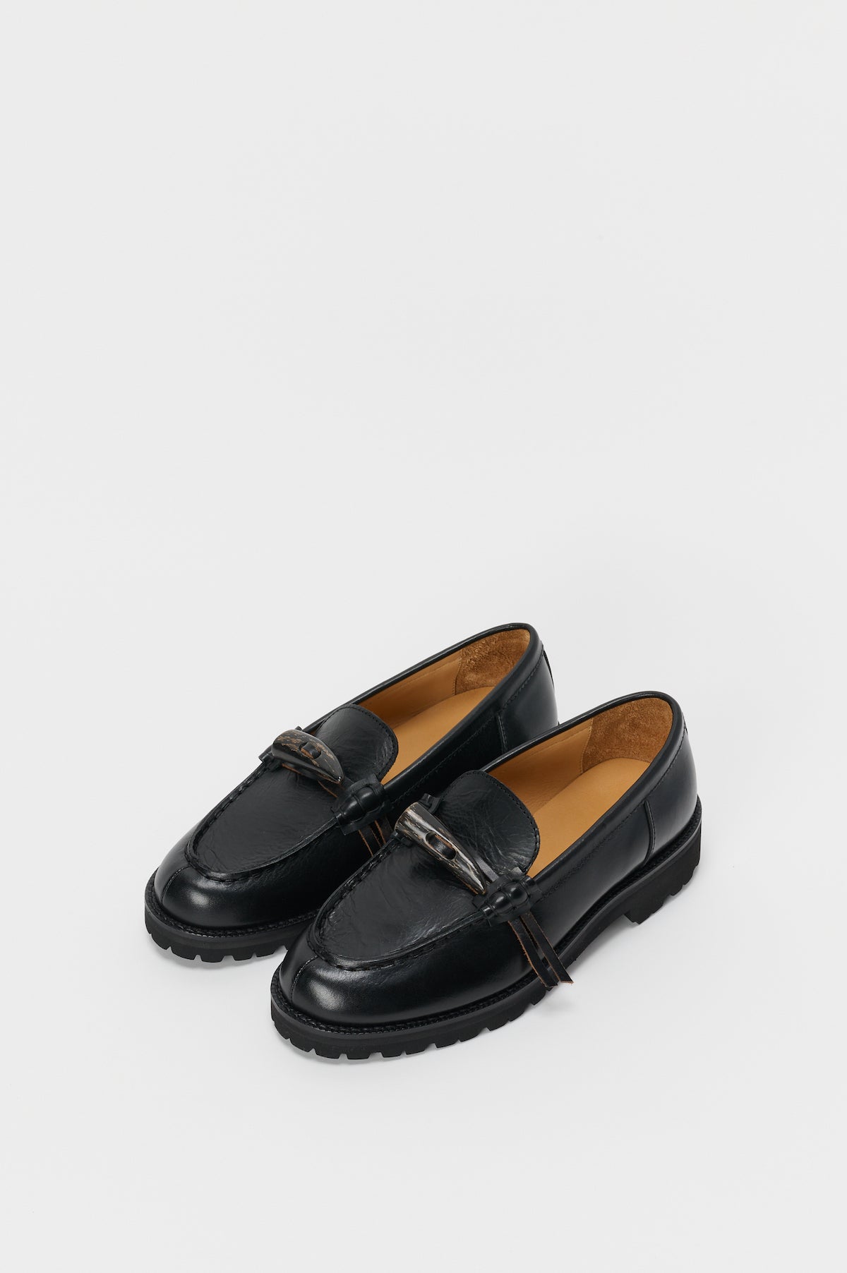 Hender Scheme”horn loafer smooth”black - ドレス/ビジネス