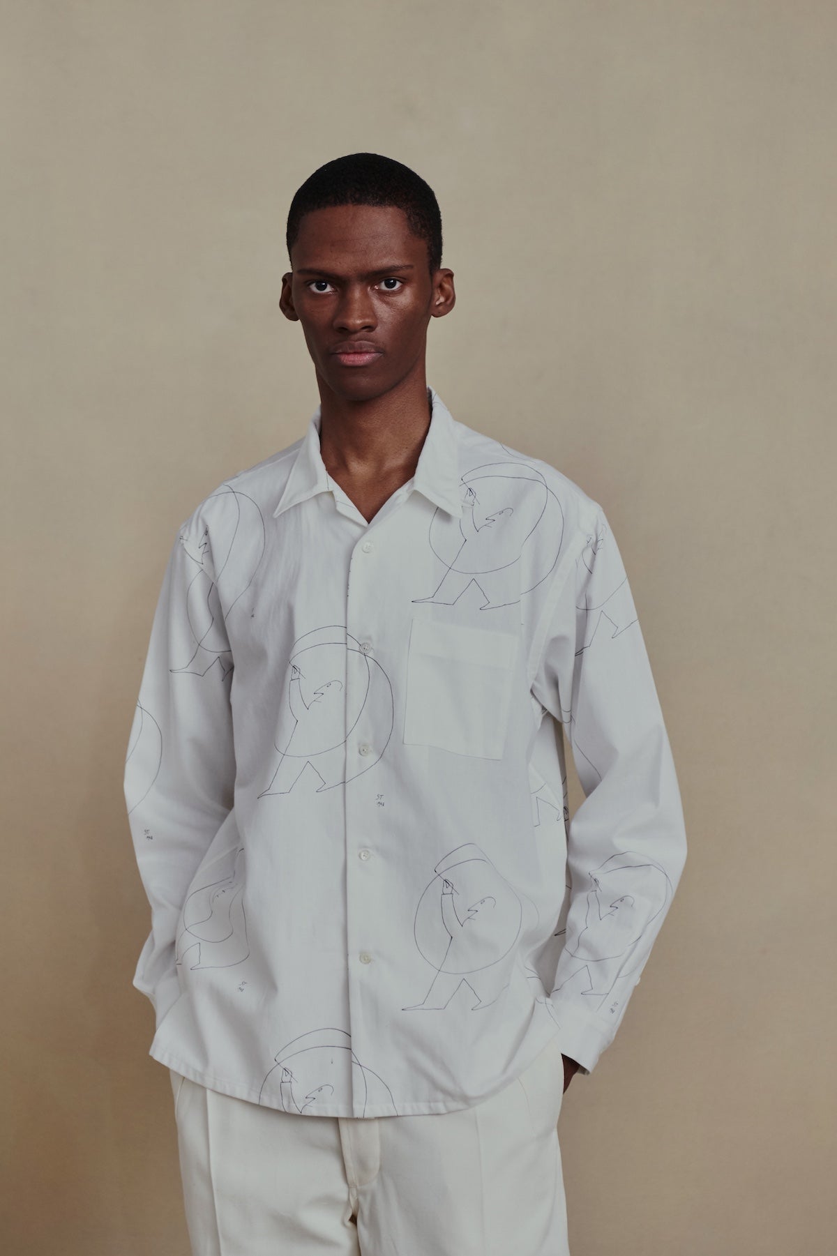 OLD JOE × SAUL STEINBERG「OPEN COLLAR SHIRTS (Saul Steinberg
