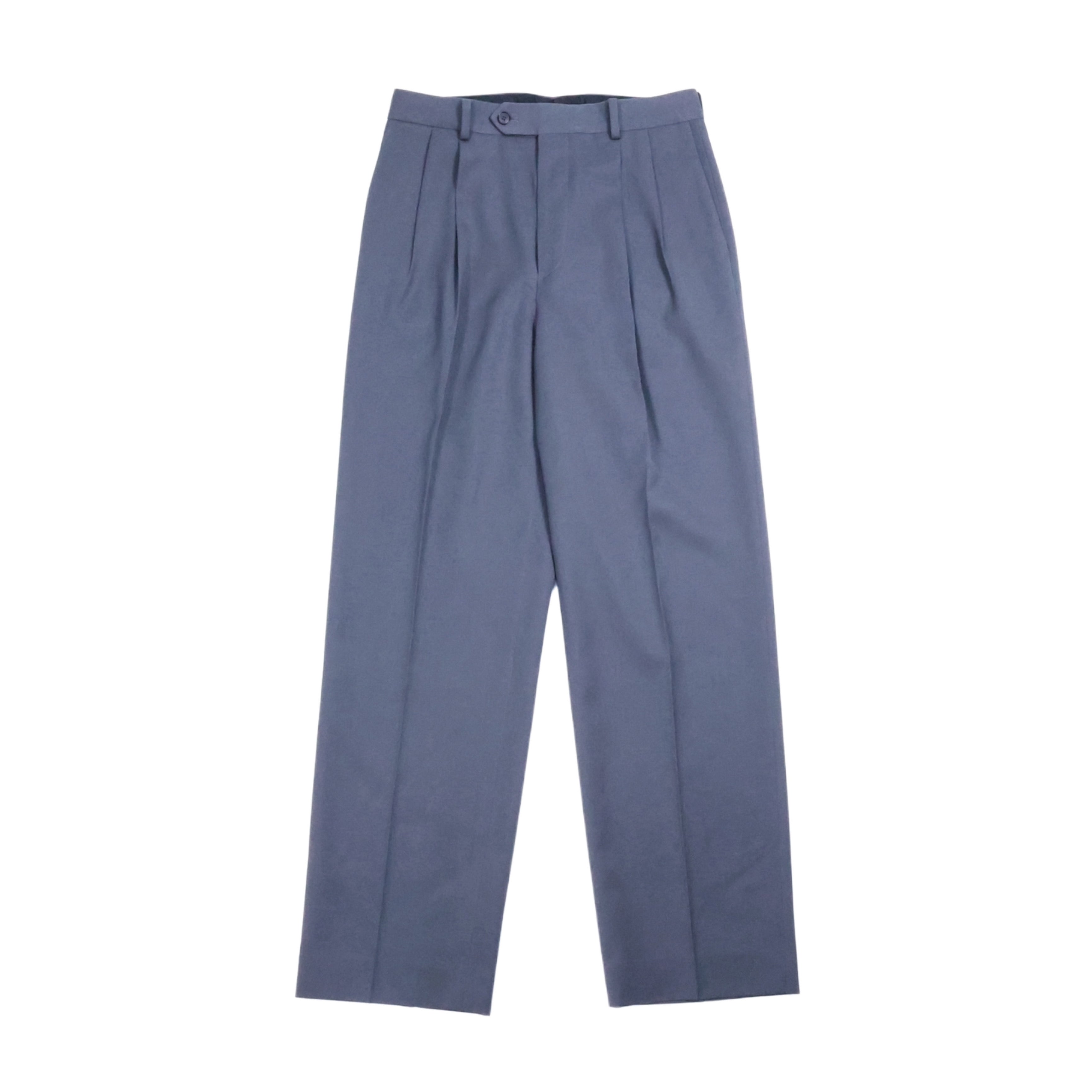 AURALEE 「LIGHT WOOL MAX GABARDINE TWO-TUCK SLACKS / CHARCOAL GRAY