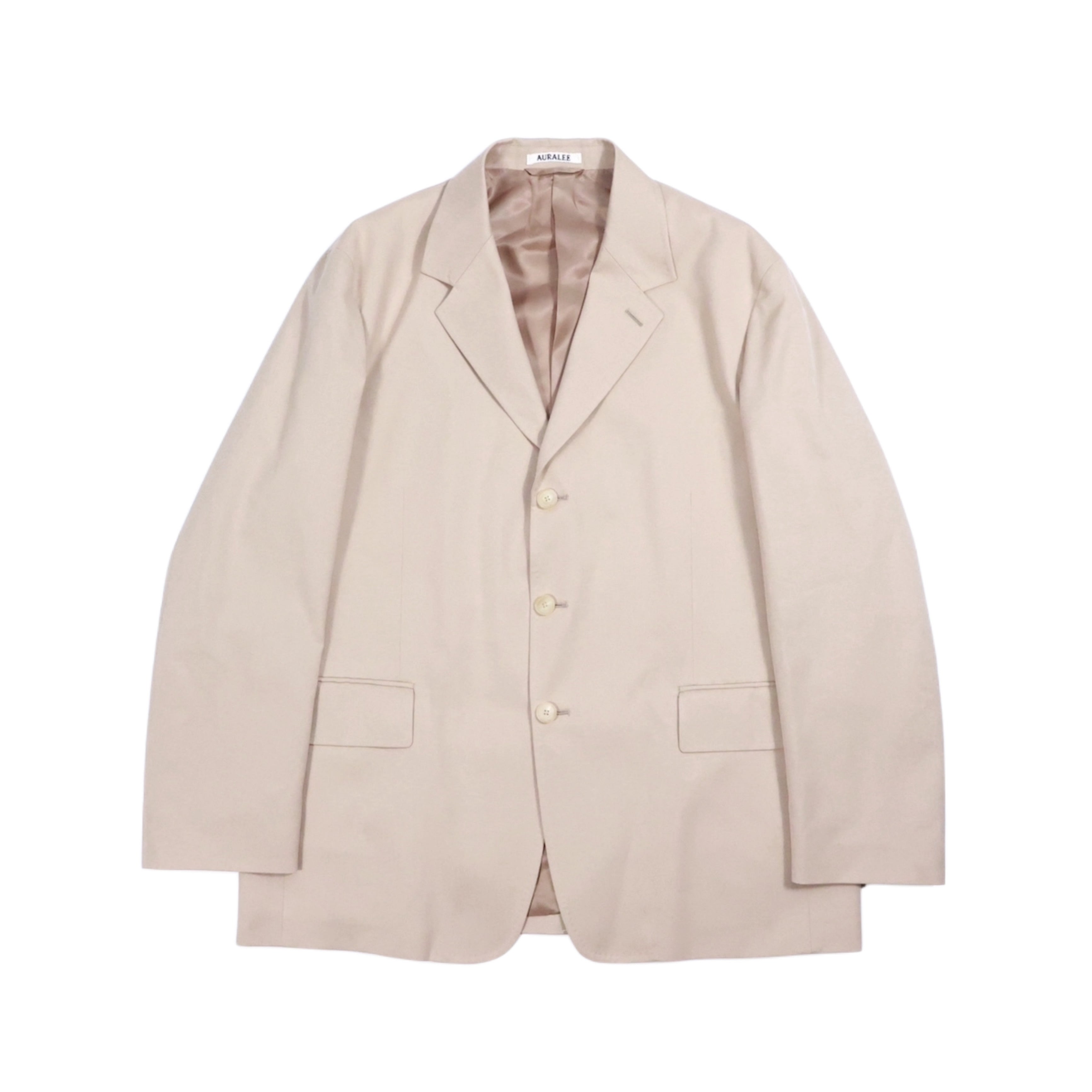 AURALEE 「SUPER FINE WOOL COTTON TWILL OVER JACKET / LIGHT BEIGE