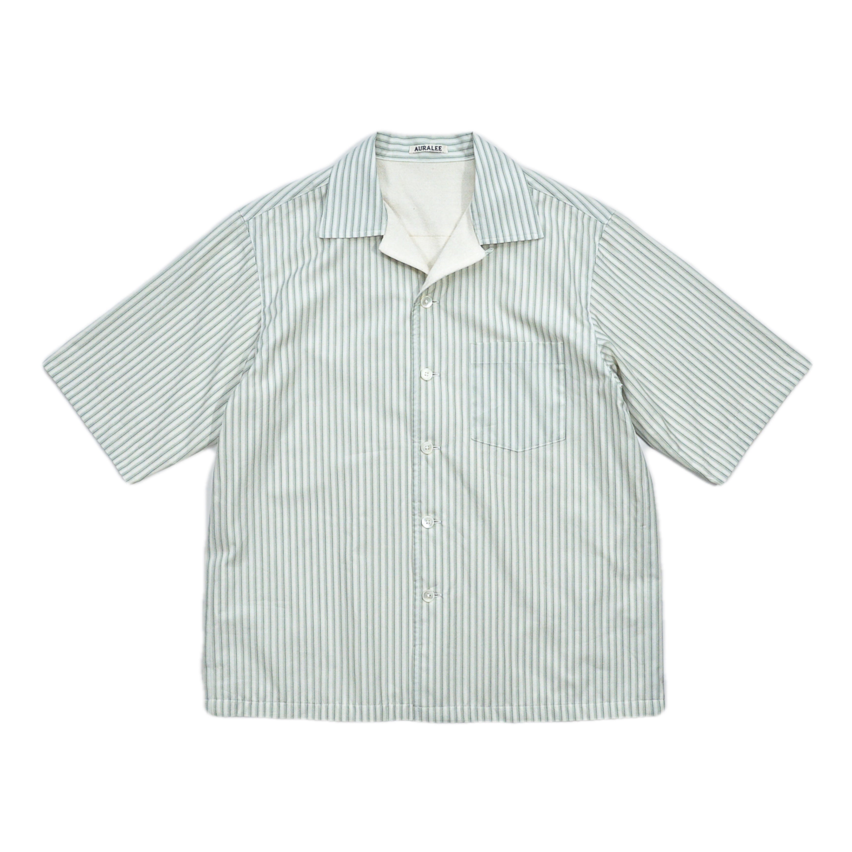 AURALEE 「TERRY LINED FINX STRIPE SHIRTS」 – SISTER