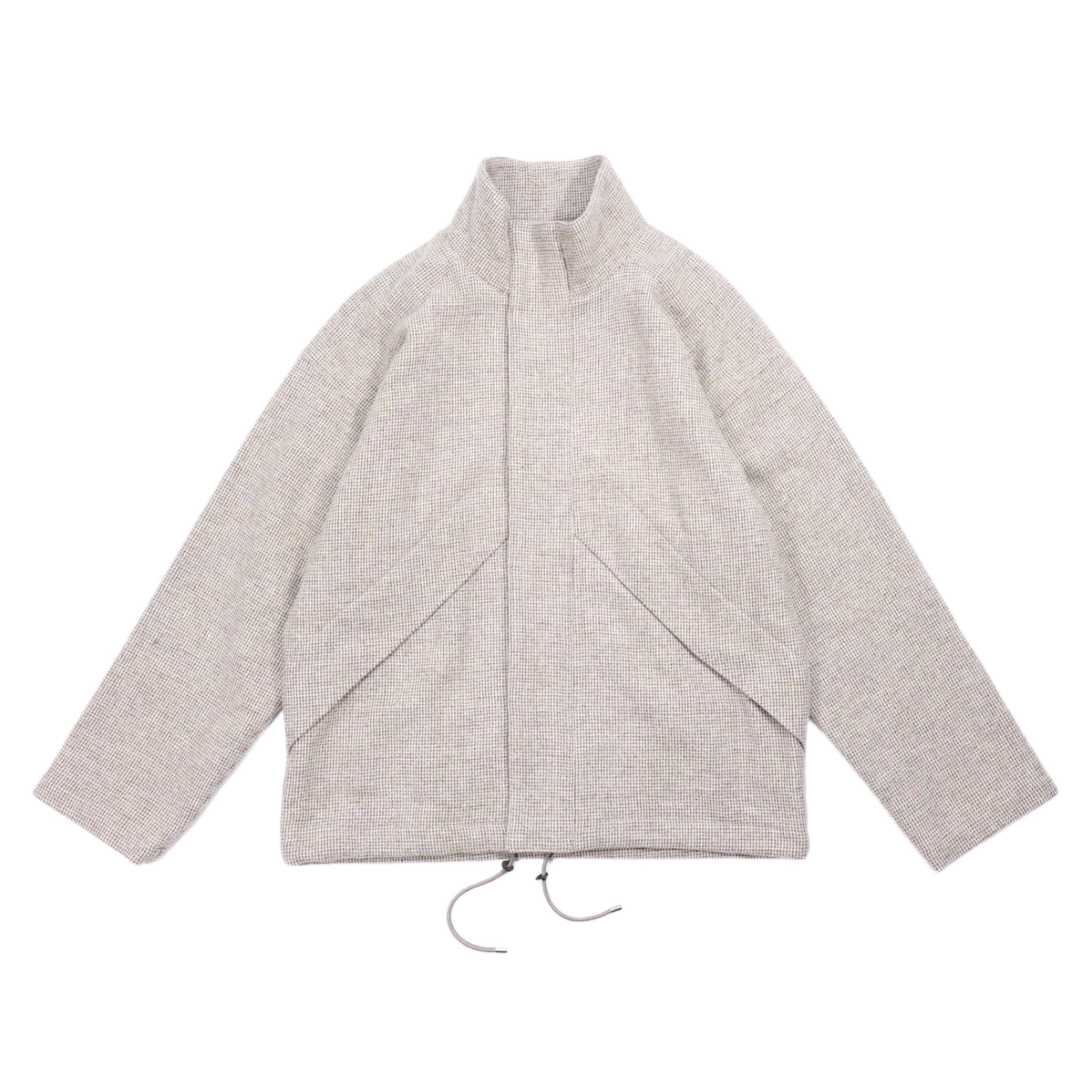 AURALEE 「WOOL HAIRLINE LIGHT TWEED ZIP BLOUSON / TOP IVORY