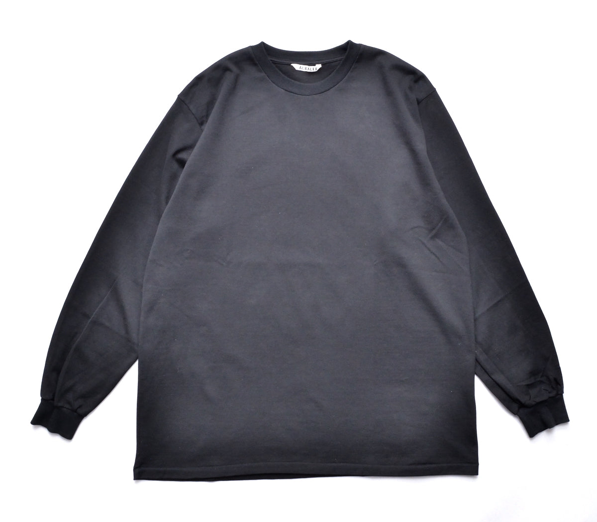 AURALEE LUSTER PLATING L/S TEE ブラック サイズ5 AURALEE 「LUSTER PLATING L/S TEE / BLACK」 – SISTER