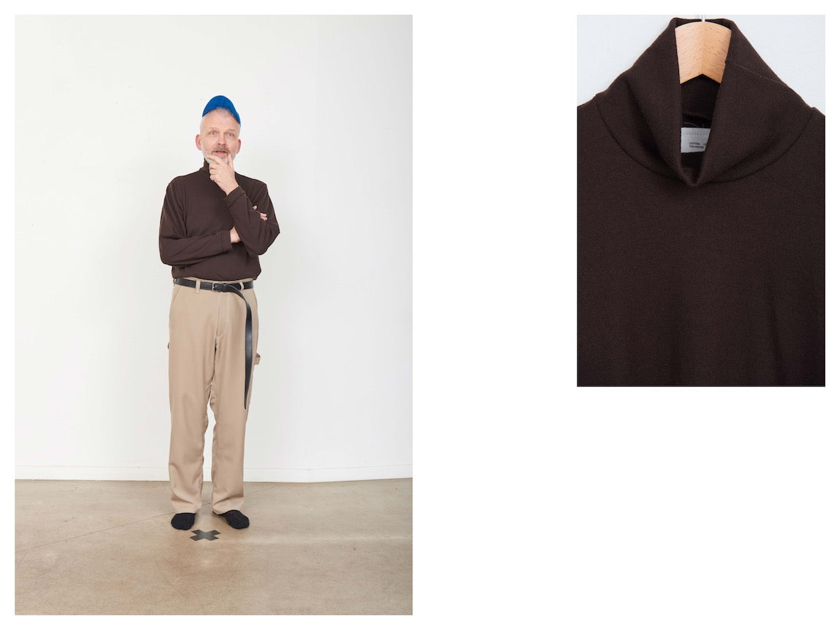 CAMIEL FORTGENS 「 10.01.01 TAILORED TEE TURTLE WOOL JERSEY 