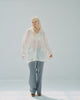 P A C S 「SHEER HOODED JACKET / WHITE」