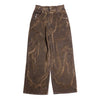 HED MAYNER 「FLOCKED DENIM PANTS MEDIUM BROWN」