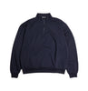 AURALEE 「ELASTIC HIGH GAUGE SWEAT HALF ZIP P/O / INK BLACK」