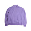 AURALEE 「ELASTIC HIGH GAUGE SWEAT HALF ZIP P/O / PURPLE」