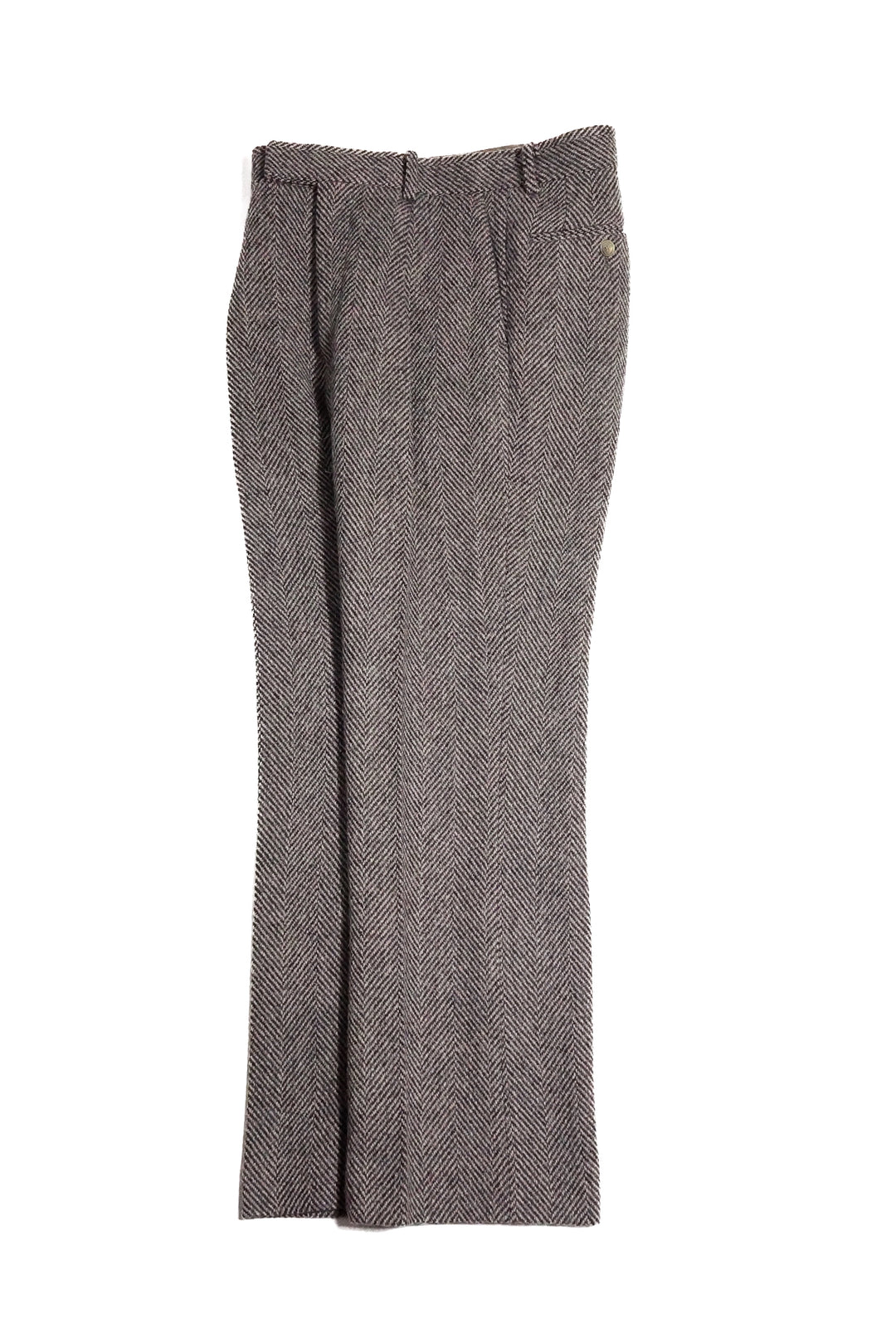 Auralee Lama Shetland Wool Tweed Chesterfield Coat in Khaki Tweed main image 1