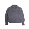 AURALEE「WOOL SOFT CORD KNIT HALF ZIP P/O / TOP CHARCOAL」