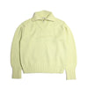 AURALEE「WOOL SOFT CORD KNIT HALF ZIP P/O / LIGHT LIME」