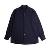 AURALEE「HARD TWIST WOOL DOBBY SHIRT / DARK NAVY」