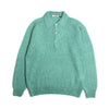 AURALEE 「BRUSHED SUPER KID MOHAIR KNIT POLO - JADE GREEN」