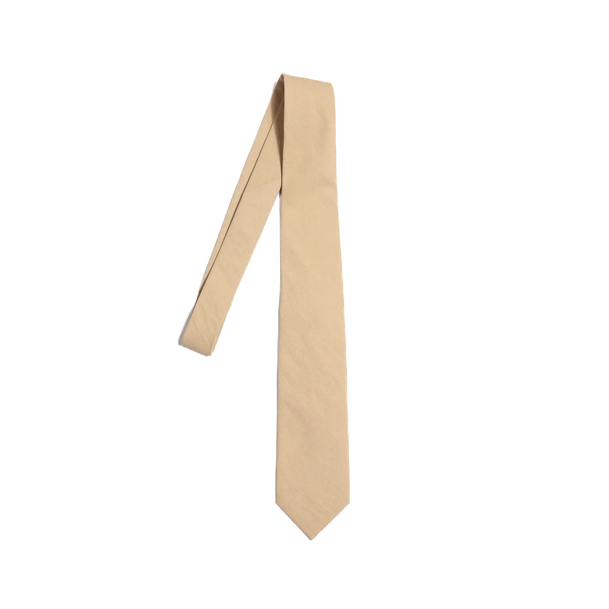 AURALEE「WASHED FINX TWILL TIE / LIGHT BROWN」 – SISTER