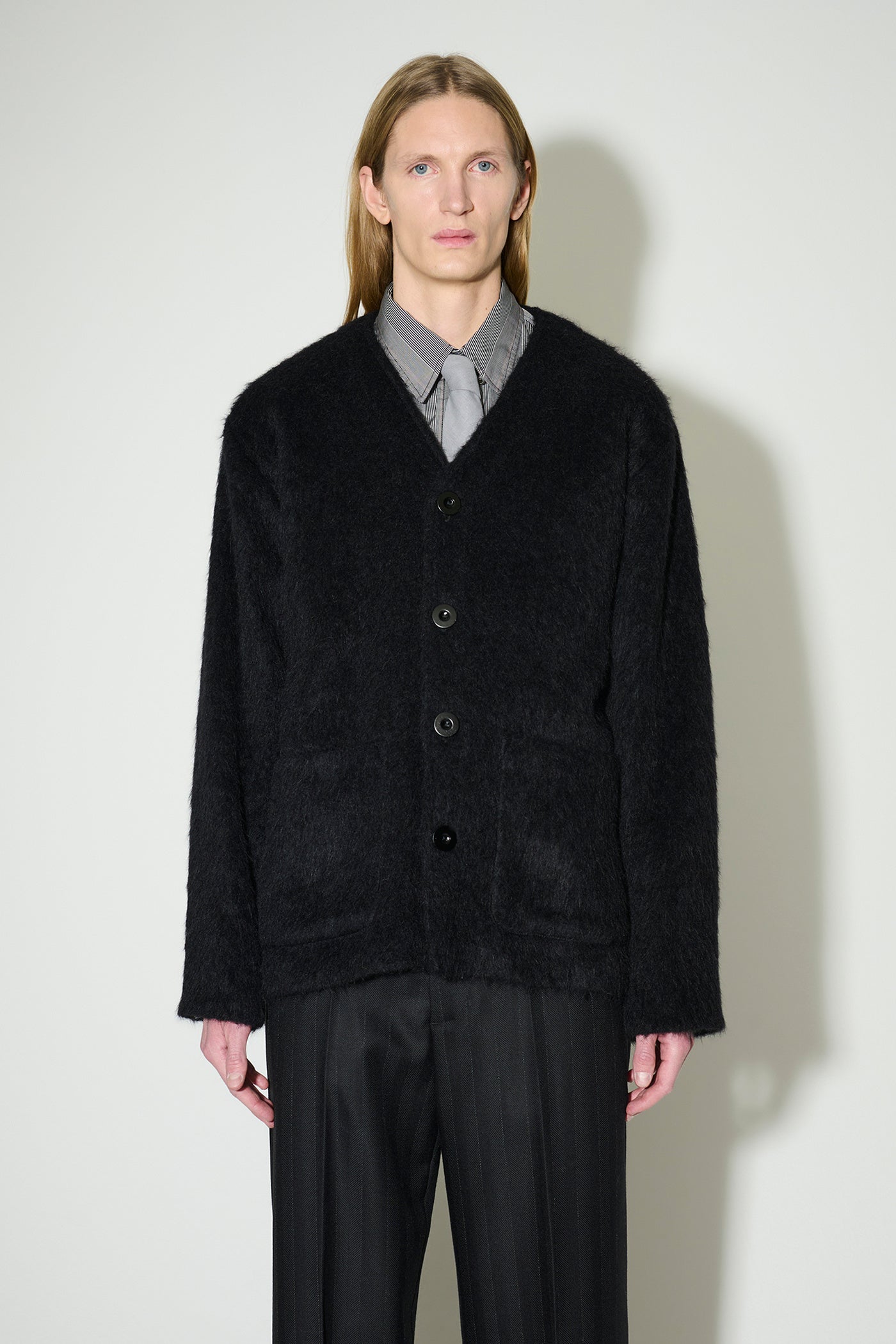 Our Legacy Cardigan Black Mohair Cheap Our Legacy Mohair Cardigan 