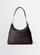 LEMAIRE 「BELTED HOBO BAG IN PAPER LUX LEATHER DARK CHOCOLATE」