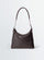 LEMAIRE「SMALL BELTED HOBO BAG IN PAPER LUX LEATHER DARK CHOCOLATE」
