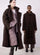 LEMAIRE 「WRAP COAT WITH CONTRAST STITCH BROWN CHINE」