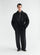 LEMAIRE 「SHORT DB COAT IN FELTED WOOL ALPACA BLACK」