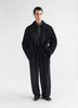 LEMAIRE 「SHORT DB COAT IN FELTED WOOL ALPACA BLACK」