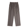 AURALEE 「LIGHT WOOL MAX GABARDINE TWO-TUCK SLACKS / DARK BROWN」