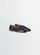 LEMAIRE 「FLAT PIPED SLIPPERS IN SHINY NAPPA LAMB LEATHER BLACK/DARK CHOCOLATE」