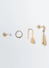 LEMAIRE 「PIERCINGS SET IN GOLD PLATED SILVER」