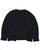 Horses 「HS-K0103 tweed v neck pullover / noir」