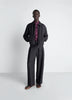 LEMAIRE 「SHORT BLOUSON IN LINEN VISCOSE ASH BLACK」