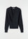 LEMAIRE 「RELAXED TWISTED CARDIGAN MERINO BLEND BLACK」