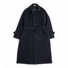 AURALEE 「SUPER FINE WOOL MOSSER SOUTIEN COLLAR COAT / BLACK」