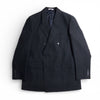 AURALEE 「WOOL COTTON LINEN OX DOUBLE-BREASTED JACKET / BLACK」