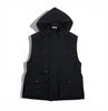 AURALEE「WOOL MAX CANVAS OVER VEST / BLACK」