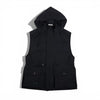 AURALEE「WOOL MAX CANVAS OVER VEST / BLACK」