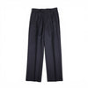 AURALEE 「BLUEFACED WOOL TWO-TUCK SLACKS / CHARCOAL NAVY STRIPE」