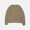 AURALEE「LOW-GAUGE HOMESPUN TWEED KNIT P/O - TOP BROWN」