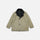 AURALEE「REVERSIBLE WOOL TWISTED TWILL / SHEEP LEATHER HALF COAT - KHAKI BEIGE CHAMBRAY × BLACK」